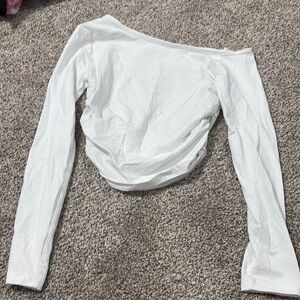 Elegant White Off-Shoulder Women's Top